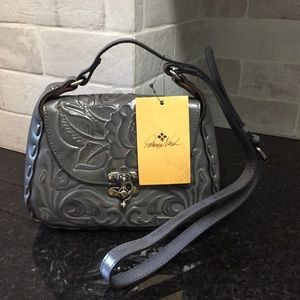 New NWT Patricia Nash Lucia crossbody purse Rose tooled NEW NWT Smoke